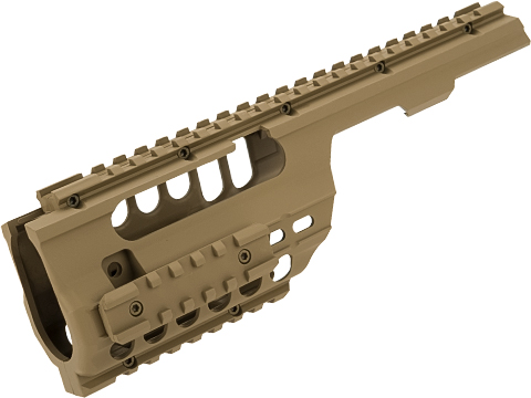 Matrix Polymer Rail Handguard for MP5K Series Airsoft AEG (Color: Tan)