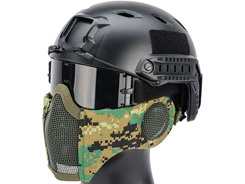 Matrix Carbon Striker Mesh Mask w/ Integrated Mesh Ear Protection (Color: AOR2)