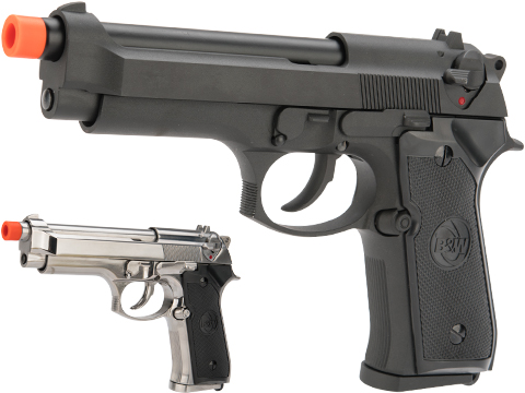 Matrix Poseidon Custom Airsoft M9 Full Metal Gas Blowback Airsoft Pistol (Color: Silver)