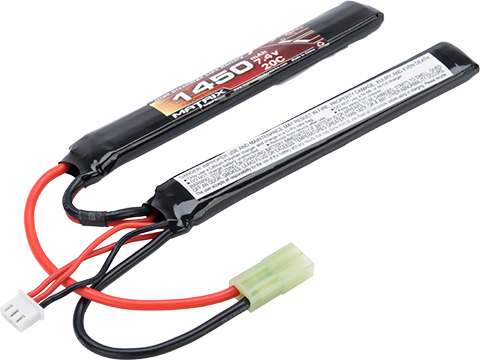 Matrix High Performance 7.4V Butterfly Type Airsoft LiPo Battery (Configuration: 1450mAh / 20C / Small Tamiya / Small)