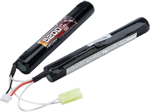 Matrix High Performance 7.4V Butterfly Type Airsoft Li-Ion Battery (Configuration: 5200mAh / 15C / Small Tamiya)