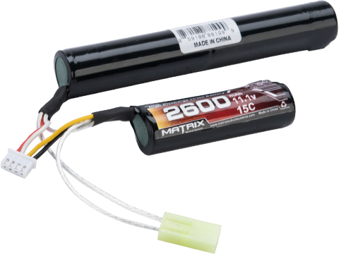 Matrix High Performance 11.1V Butterfly Type Airsoft Li-Ion Battery (Model: 2600mAh - 20C/ Small Tamiya)