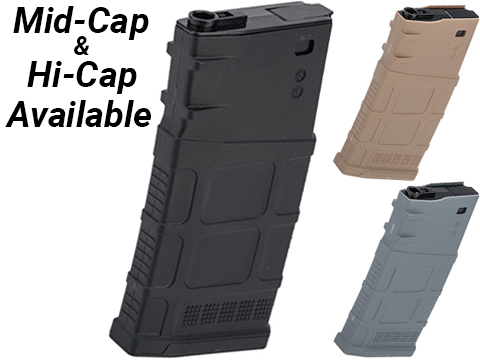 Avengers Polymer Magazine for SR-25 Series Airsoft AEG Rifles (Color: Black / 120rd Mid-Cap)