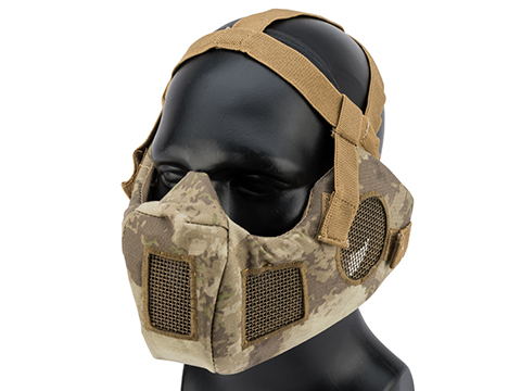 Matrix V5 Conquerors Mask Half Face Mask w/ Ear Protection and Ventilation (Color: Arid Camo)