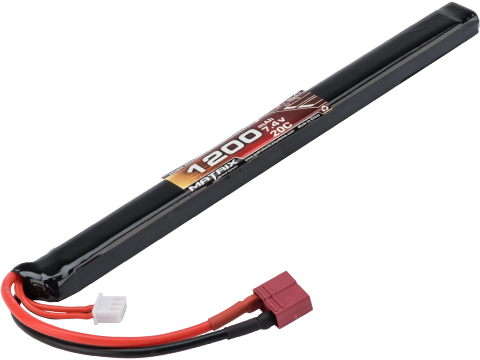 Matrix High Performance 7.4V Stick Type Airsoft LiPo Battery (Model: 1200mAh / 20C / Long  / Deans)