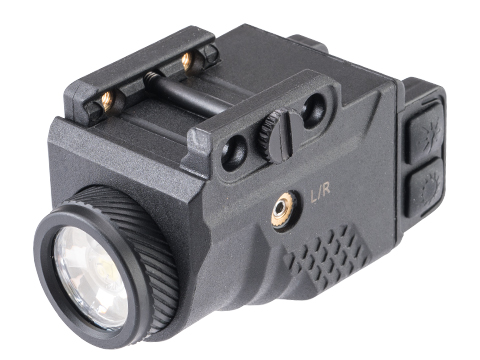 Matrix Max Tactical Rechargeable Compact Weapon Mount Tactical Flashlight (Model: Bravo 700 Lumen / w/ Green Laser)