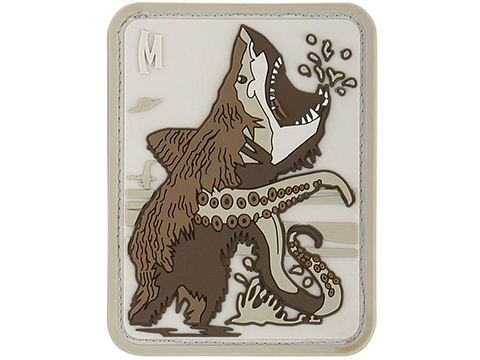 Maxpedition Bear Sharktopus PVC Morale Patch (Color: ARID)