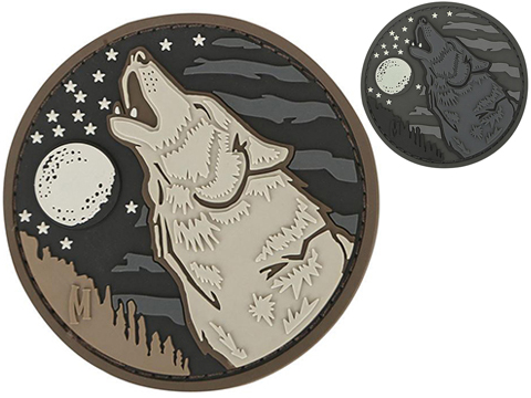 Maxpedition Wolf PVC Morale Patch (Color: Glow in the Dark)