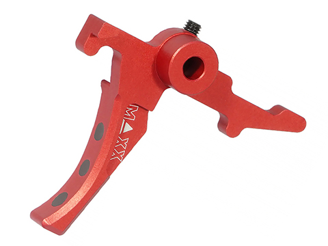 Maxx Model CNC Aluminum Advanced Trigger for Wolverine MTW Airsoft Rifles (Model: Style D / Red)