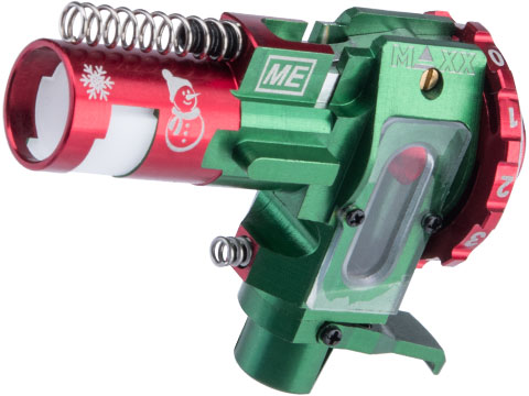 Maxx Model CNC Aluminum Hopup Chamber for M4 / M16 Series Airsoft AEG Rifles (Model: ME - PRO / Limited Edition Snowman Red)