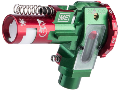 Maxx Model CNC Aluminum Hopup Chamber for M4 / M16 Series Airsoft AEG Rifles (Model: ME - SPORT / Limited Edition Snowman Red)