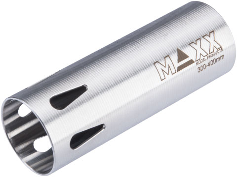 Maxx Model CNC Hardened Stainless Steel Airsoft AEG Cylinder (Model: Type C / 300-400mm)