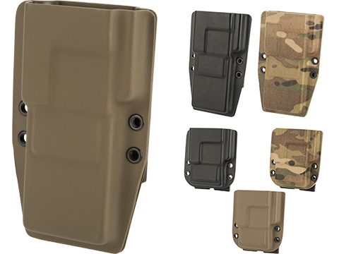 MC Kydex Messenger Radio Carrier for Baofeng UV5R w/ Malice Clips (Model: Extended Battery / Flat Dark Earth)