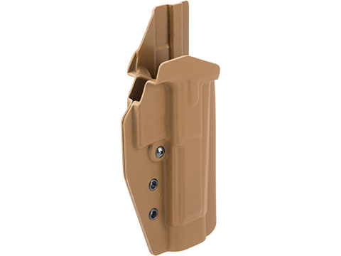 MC Kydex Airsoft Elite Series Pistol Holster for CZ P-09 Shadow (Model: Coyote Brown / No Attachment / Right Hand)