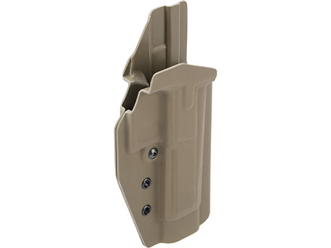 MC Kydex Airsoft Elite Series Pistol Holster for CZ P-09 Shadow (Model: Flat Dark Earth / No Attachment / Right Hand)