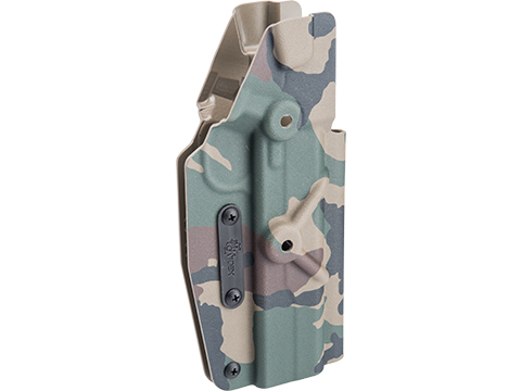 Milwaukee Custom Kydex Alpha Series Kydex Holster for 1911 Gas Airsoft Pistols (Color: M81 Woodland / Non-Lightbearing)