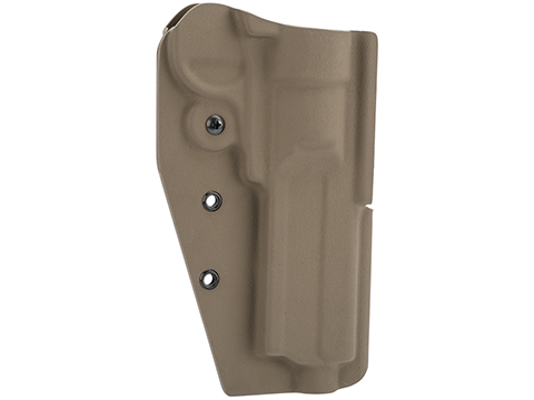 MC Kydex Airsoft Elite Series Pistol Holster for Elite Force H8R Revolver (Model: Flat Dark Earth / No Attachment / Right Hand)