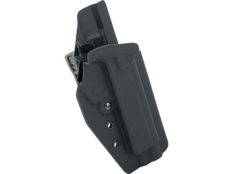 MC Kydex Airsoft Elite Series Pistol Holster for CZ SP-01 Shadow (Model: Black / TEK-LOK Foliage Green / Right Hand)