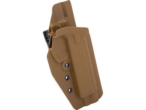 MC Kydex Airsoft Elite Series Pistol Holster for CZ SP-01 Shadow (Model: Coyote Brown / TEK-LOK Black / Right Hand)