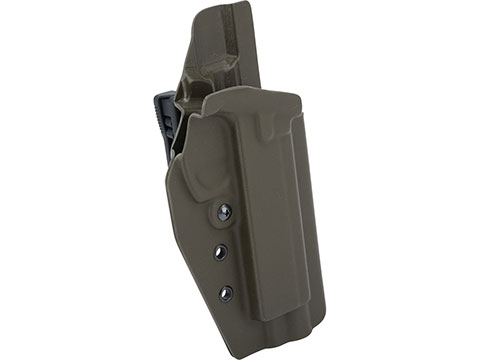 MC Kydex Airsoft Elite Series Pistol Holster for CZ SP-01 Shadow (Model: OD Green / TEK-LOK Black / Right Hand)