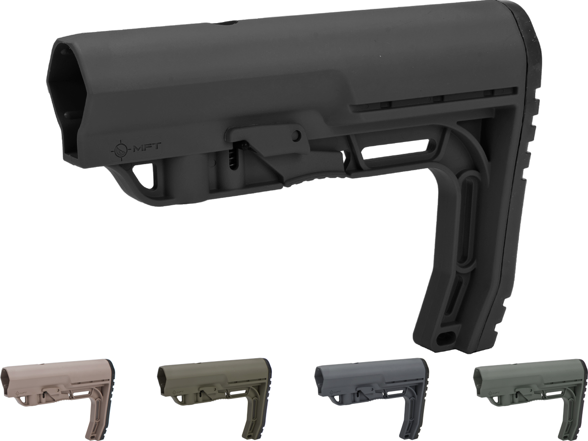Mission First Tactical Battlelink Minimalist Stock for M4 Series AEG (Color: Black)