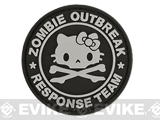 Matrix Zombie Outbreak Kitty Response Team 60mm PVC Hook and Loop Patch - Black