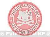 Matrix Zombie Outbreak Kitty Response Team 60mm PVC Hook and Loop Patch - Pink