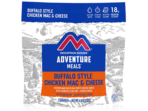 Mountain House Freeze Dried Camping Food (Model: Lunch & Dinner / Buffalo Style Chicken Mac & Cheese)