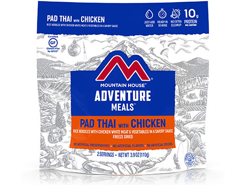 Mountain House Freeze Dried Camping Food (Menu: Pad Thai With Chicken)