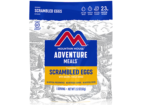 Mountain House Freeze Dried Camping Food (Menu: Scrambled Eggs and Bacon)