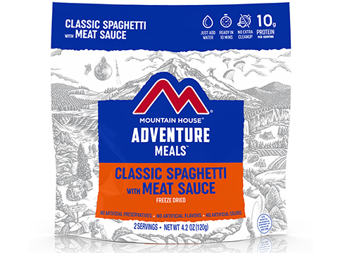 Mountain House Freeze Dried Camping Food (Model: Lunch & Dinner / Classic Spaghetti with Meat Sauce)
