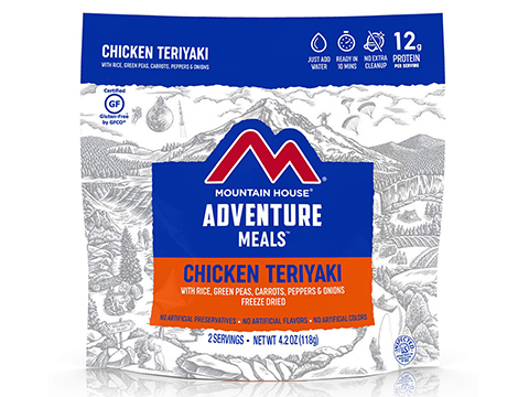 Mountain House Freeze Dried Camping Food (Menu: Chicken Teriyaki with Rice / Entree)