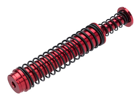 MITA Enhanced Aluminum Recoil Spring Guide for Elite Force / UMAREX GLOCK 17 Gen4 Airsoft Gas Blowback Pistols (Color: Red)