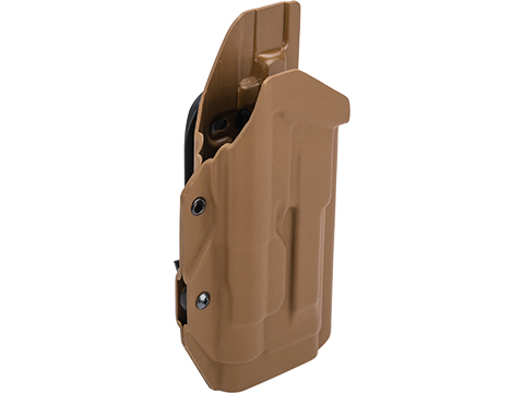MC Kydex Airsoft Elite Series Pistol Holster for M9A1 w/ TLR-1 Flashlight (Model: Coyote Brown / MOLLE Mount / Right Hand)