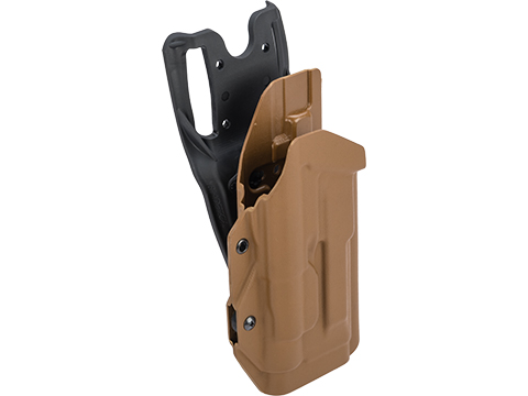 MC Kydex Airsoft Elite Series Pistol Holster for M9A1 w/ TLR-1 Flashlight (Model: Coyote Brown / Duty Drop / Right Hand)