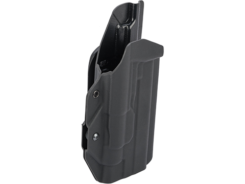 MC Kydex Airsoft Elite Series Pistol Holster for 1911 w/ TLR-1 Flashlight (Model: Black / MOLLE Mount / Right Hand)