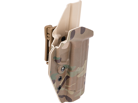 MC Kydex Airsoft Elite Series Pistol Holster for M&P 9 (Model: Multicam / TEK-LOK Dark Earth / Right Hand)