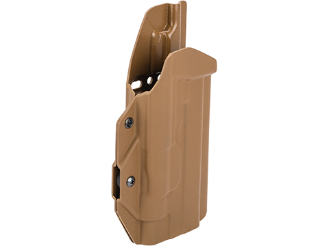 MC Kydex Airsoft Elite Series Pistol Holster for 1911 w/ TLR-1 Flashlight (Model: Coyote Brown / No Attachment / Right Hand)