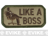 Mil-Spec Monkey Like A Boss Hook and Loop Patch (Color: Multicam)
