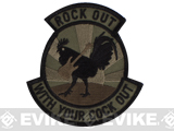 Mil-Spec Monkey Rock Out Hook and Loop Patch (Color: Forest)