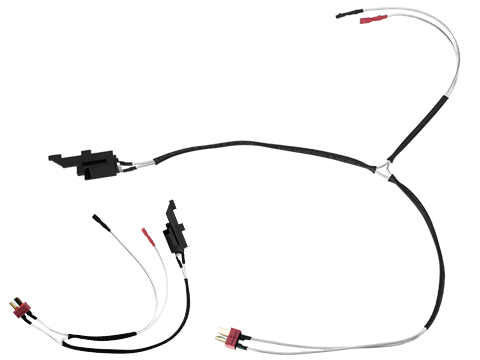 Modify Quantum Low Resistance Wiring Switch Assembly for Ver.3 Airsoft AEG (Type: AK Series Dust Cover Wiring / Standard T-Plug)