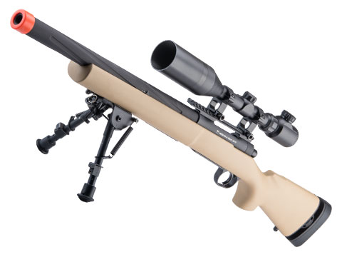 Modify MOD24X G-Spec Bolt Action Airsoft Sniper Rifle (Color: Tan / Gun Only)