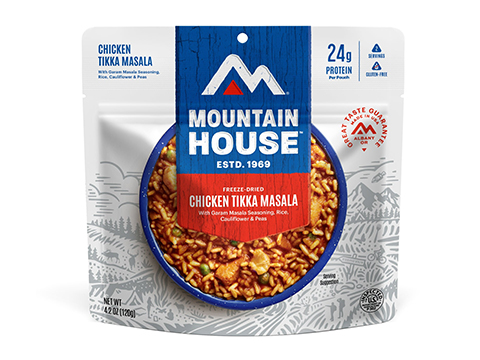 Mountain House Freeze Dried Camping Food (Model: Lunch & Dinner / Chicken Tikka Masala)