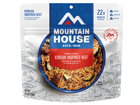 Mountain House Freeze Dried Camping Food (Model: Lunch & Dinner / Korean Inspired Beef)