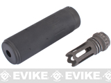 Element QD Barrel Extension with Masada Type Steel Flash Hider (Color: Black - Short / 14mm Negative)