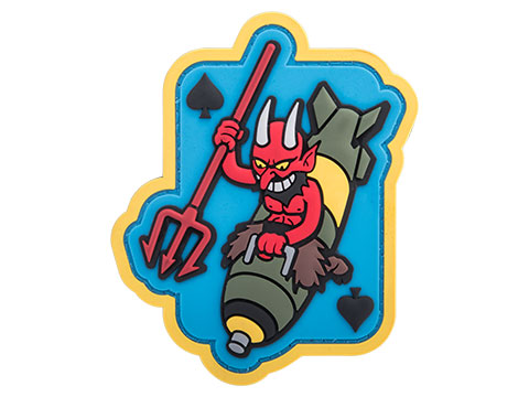 Mil-Spec Monkey Devil Bomber PVC Morale Patch (Color: Full Color)