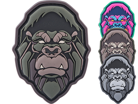 Mil-Spec Monkey Gorilla Head PVC Morale Patch (Color: Urban)