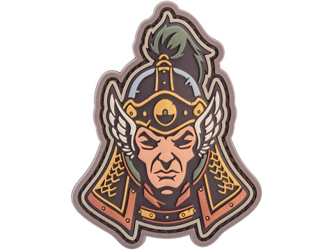 Mil-Spec Monkey Ming Dynasty Warrior Head 1 PVC Morale Patch (Color: Multicam)