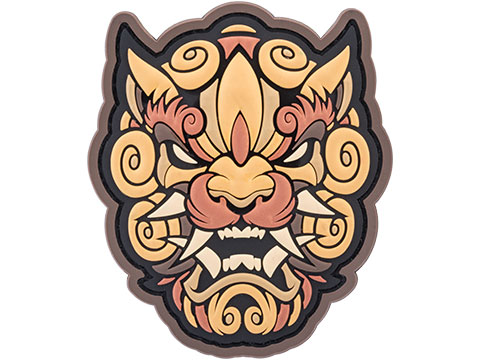 Mil-Spec Monkey Foo Dog Head 1 PVC Morale Patch (Color: Bronze)