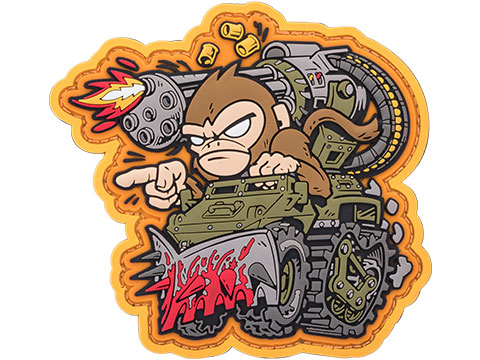 Mil-Spec Monkey War Machine Monkey 1 PVC Morale Patch (Color: Full Color / Yellow Background)